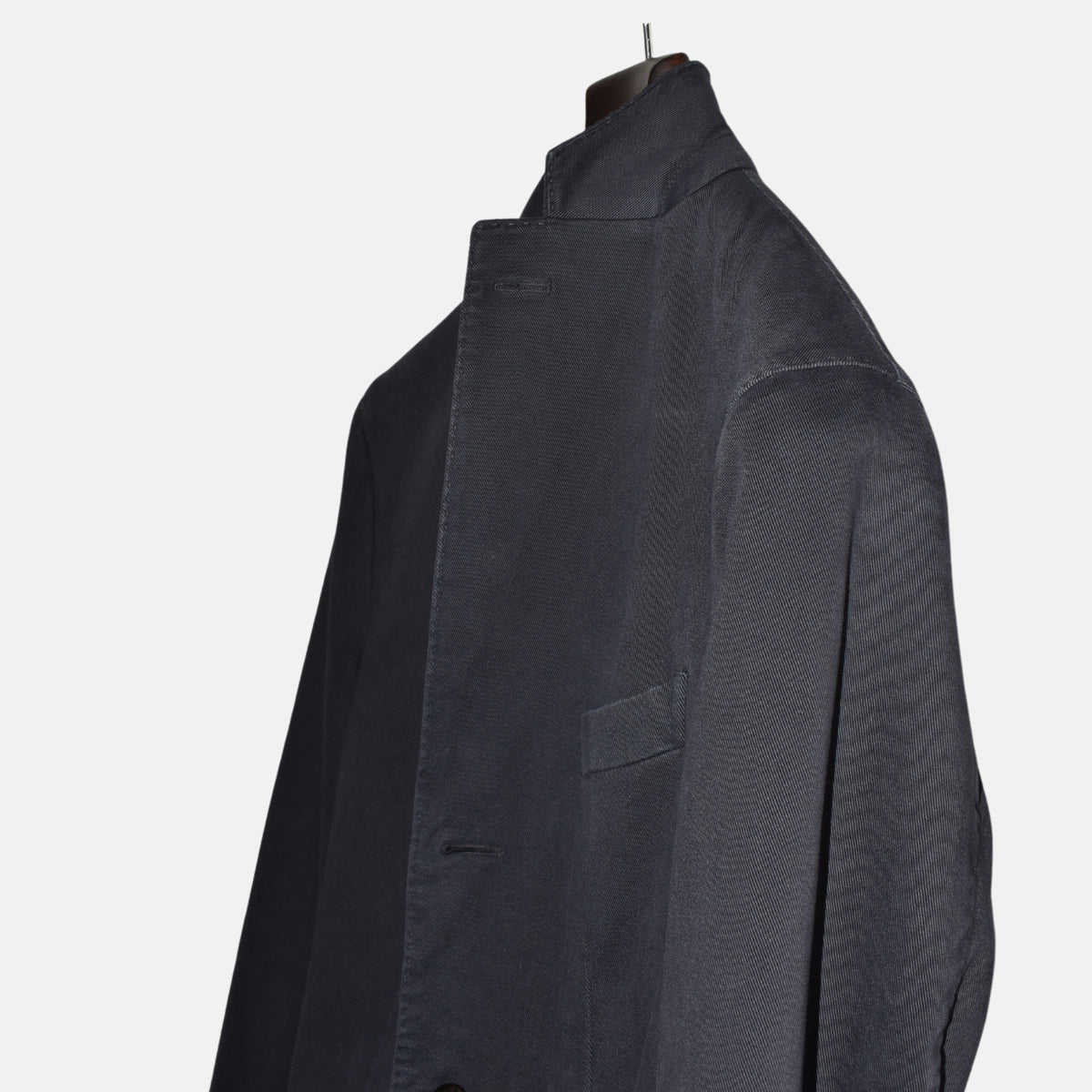 Marineblauer Blazer aus Baumwolle (EU 48)