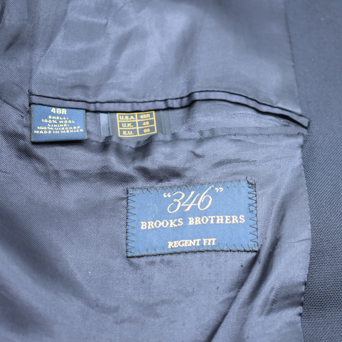 Navy Blue Blazer made of Wool (EU 60)