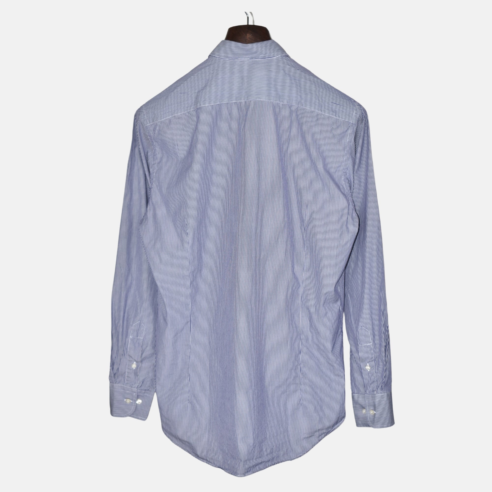 Blue-White Striped Shirt made of Cotton (EU 40)