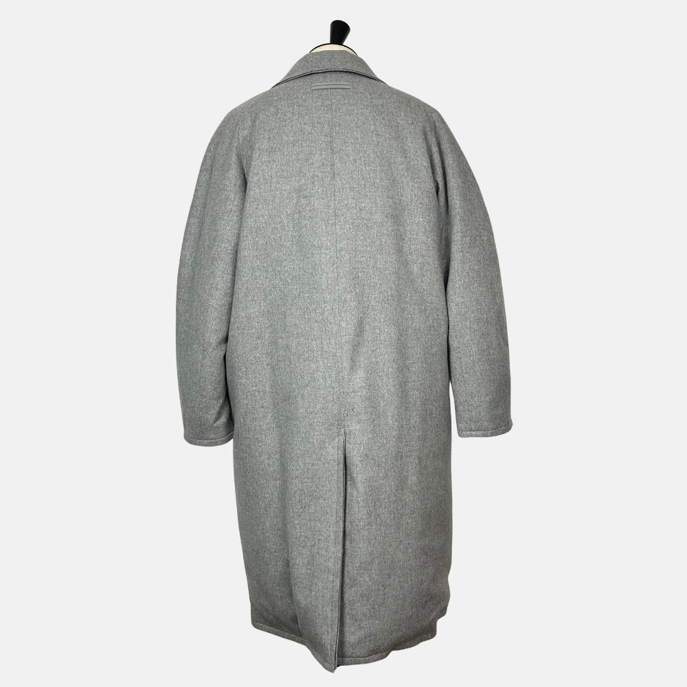 Gray Down Coat made of Cashmere (EU 52)