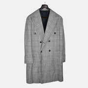 Multicoloured Checkered Coat made of Wool (bespoke)