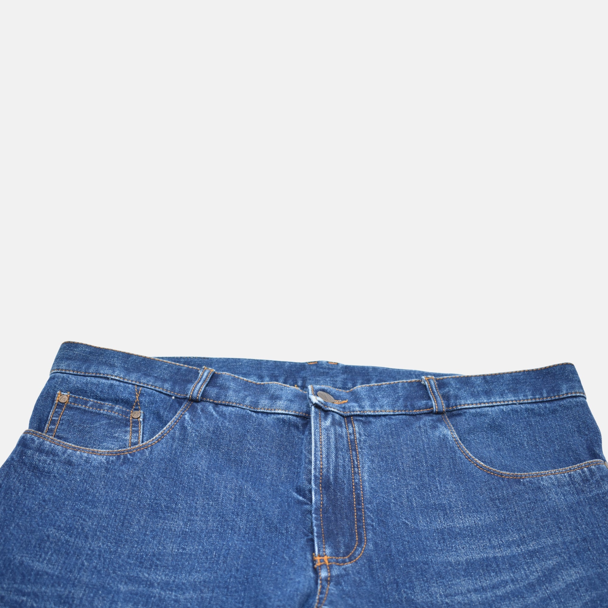 Dunkelblaue Jeans aus Baumwolle (EU 52)