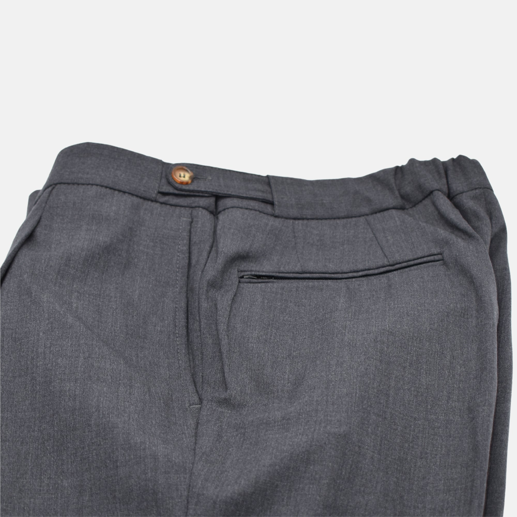 Gray Trousers made of Wool/Polyamide/Elastane (EU 48 / 54 / 56)