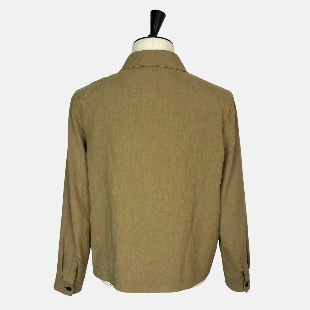 Khaki Jacket made of Linen (EU 52)