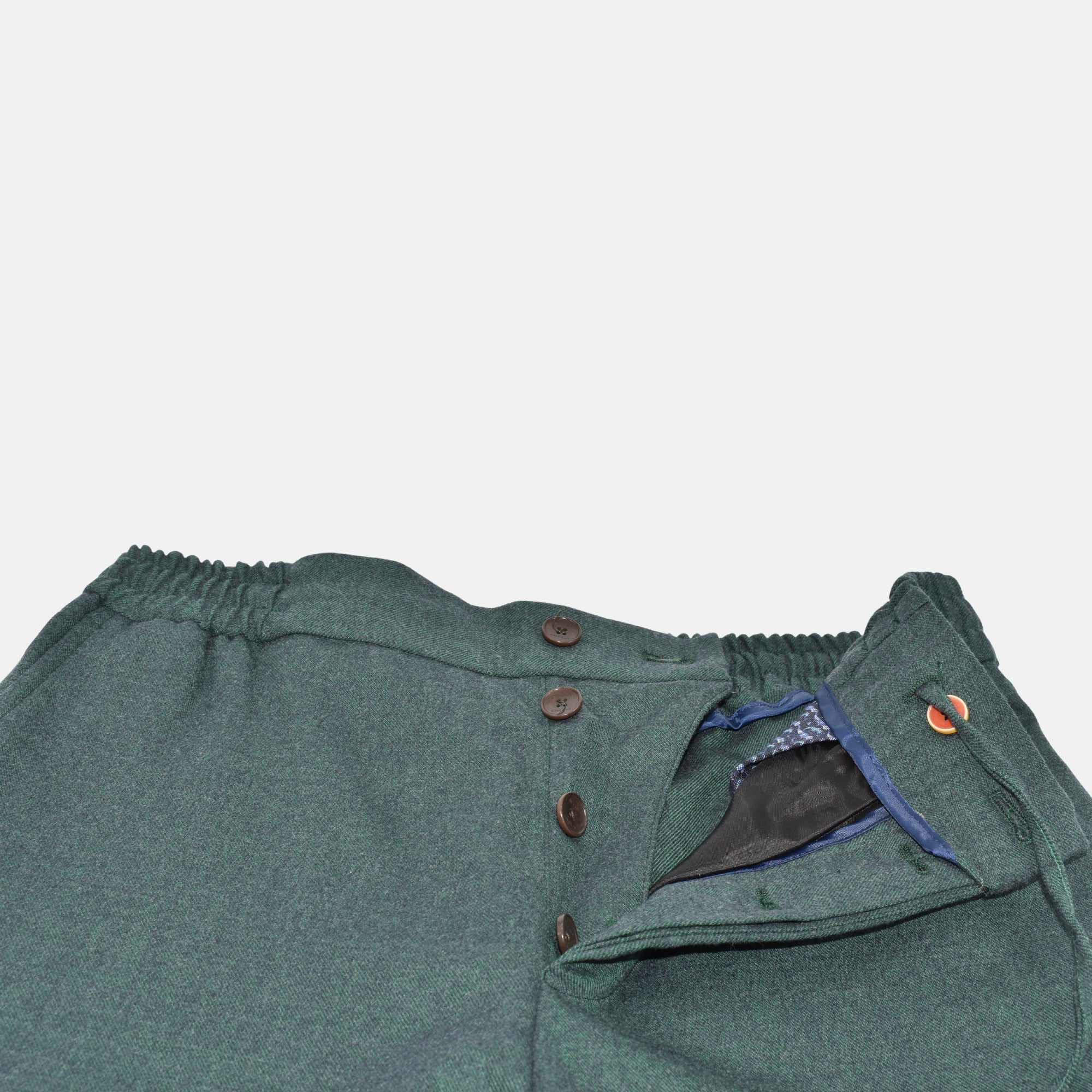 Green Jogg Pants made of Wool (EU 46)