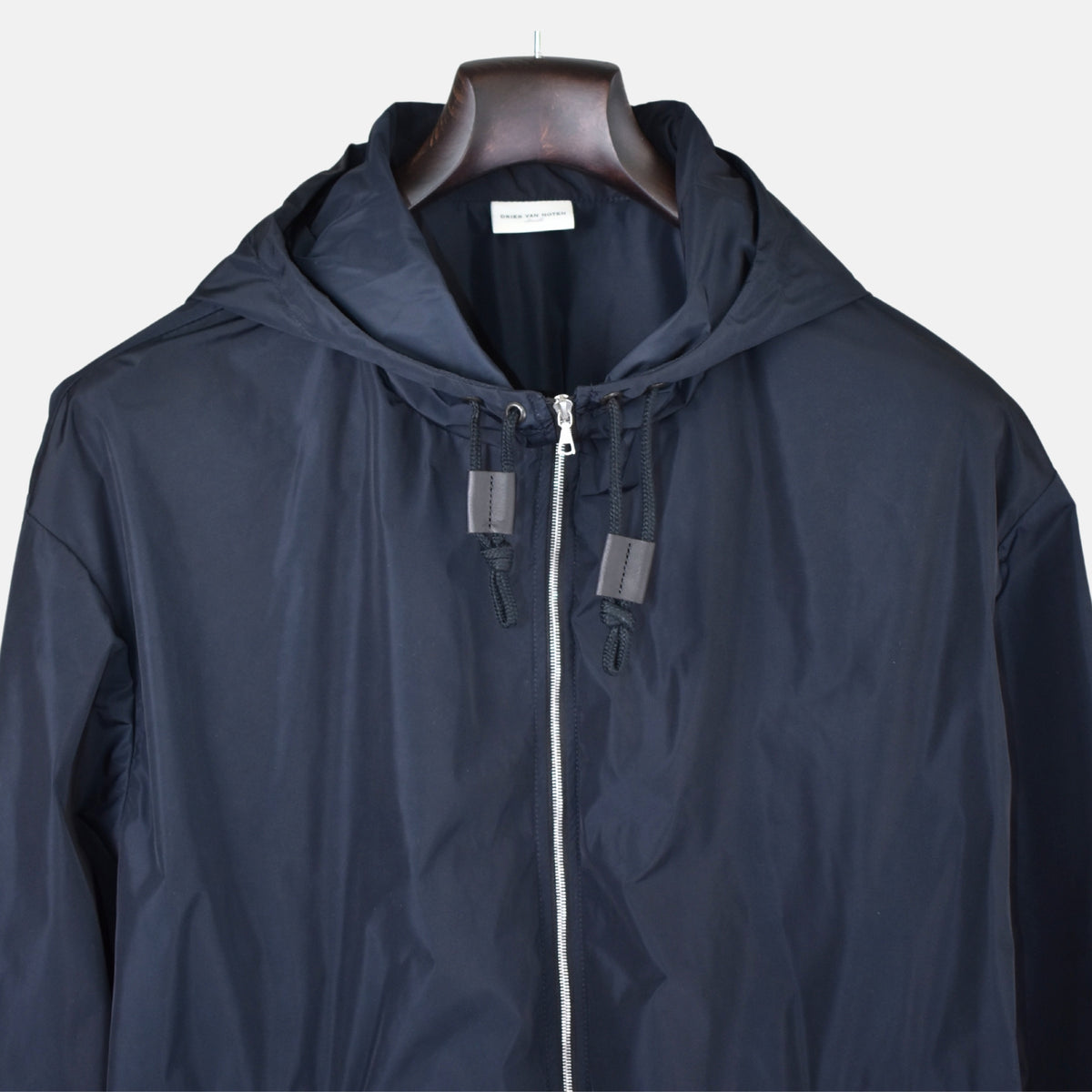 Marineblauer Regenmantel aus Polyester (S)
