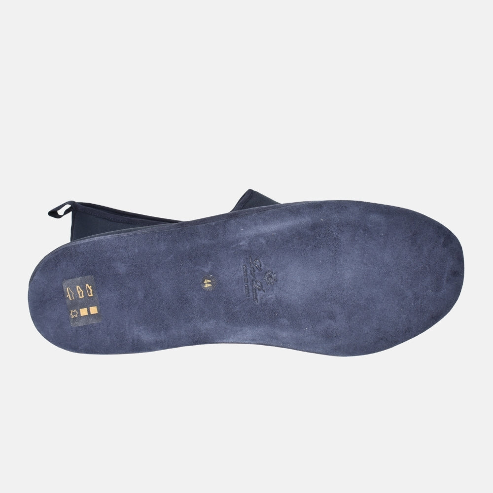 Navy Slipper made of Cotton/Suede (EU 44)