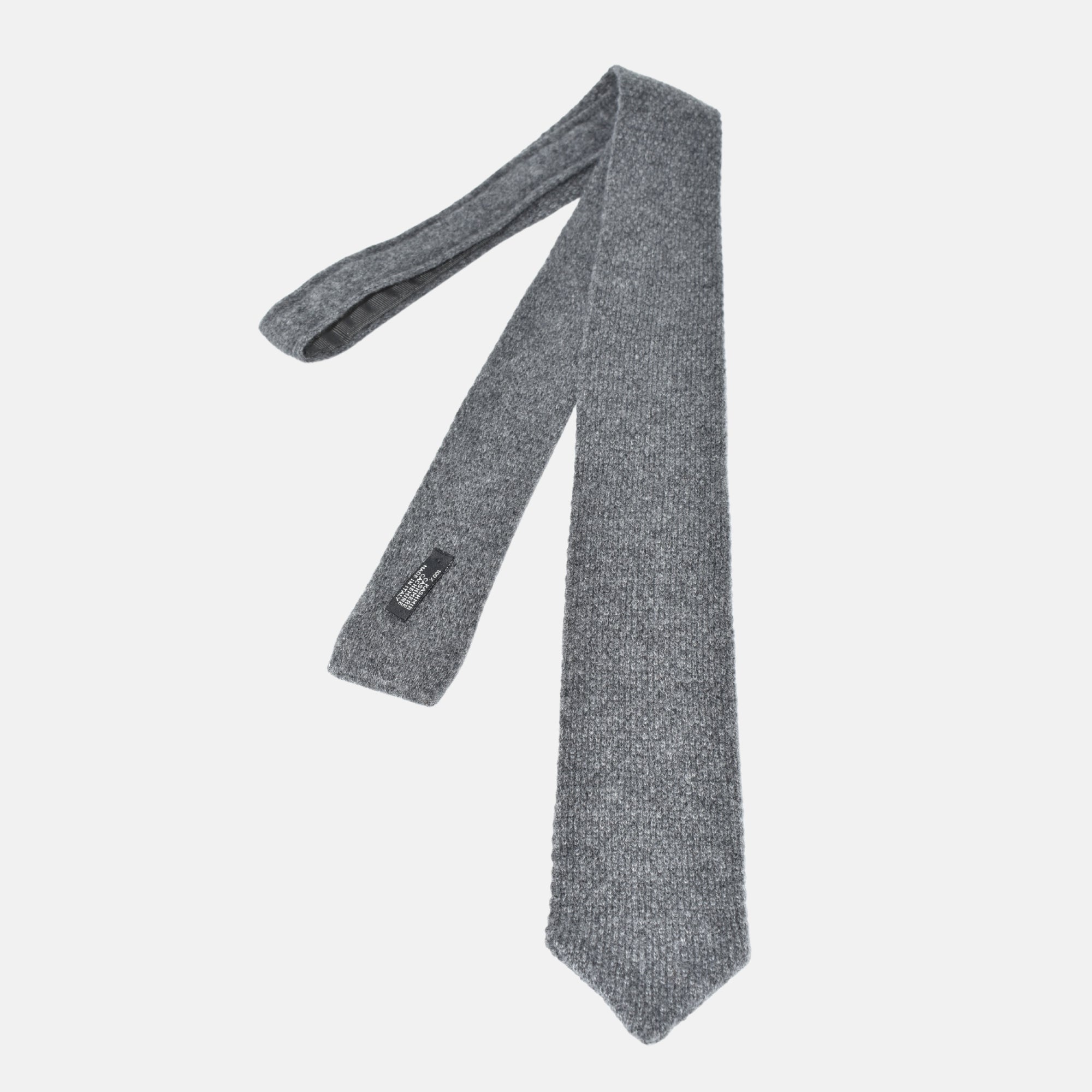 Gray Tie made of Cashmere