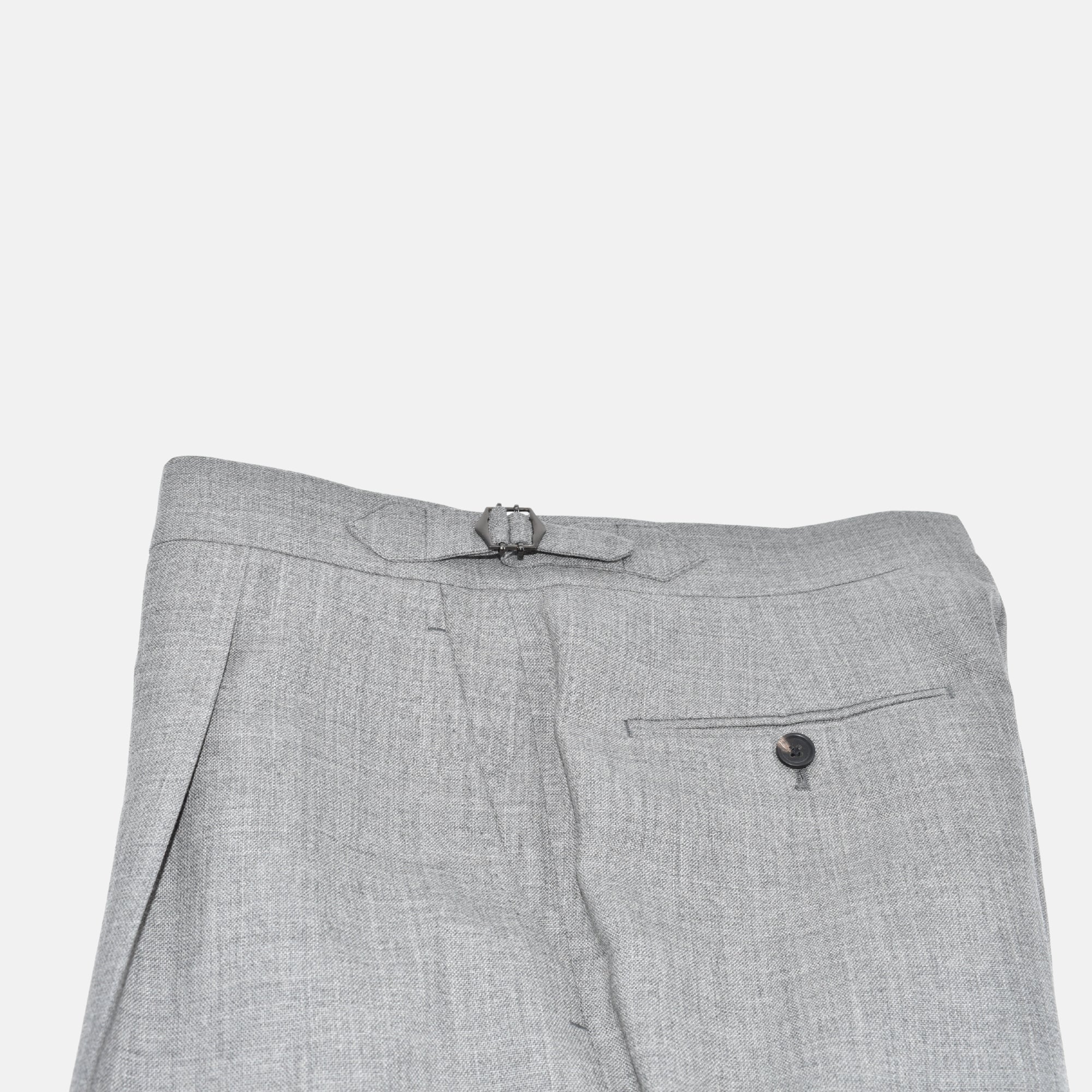 Light Gray Trousers made of Wool (EU 48)