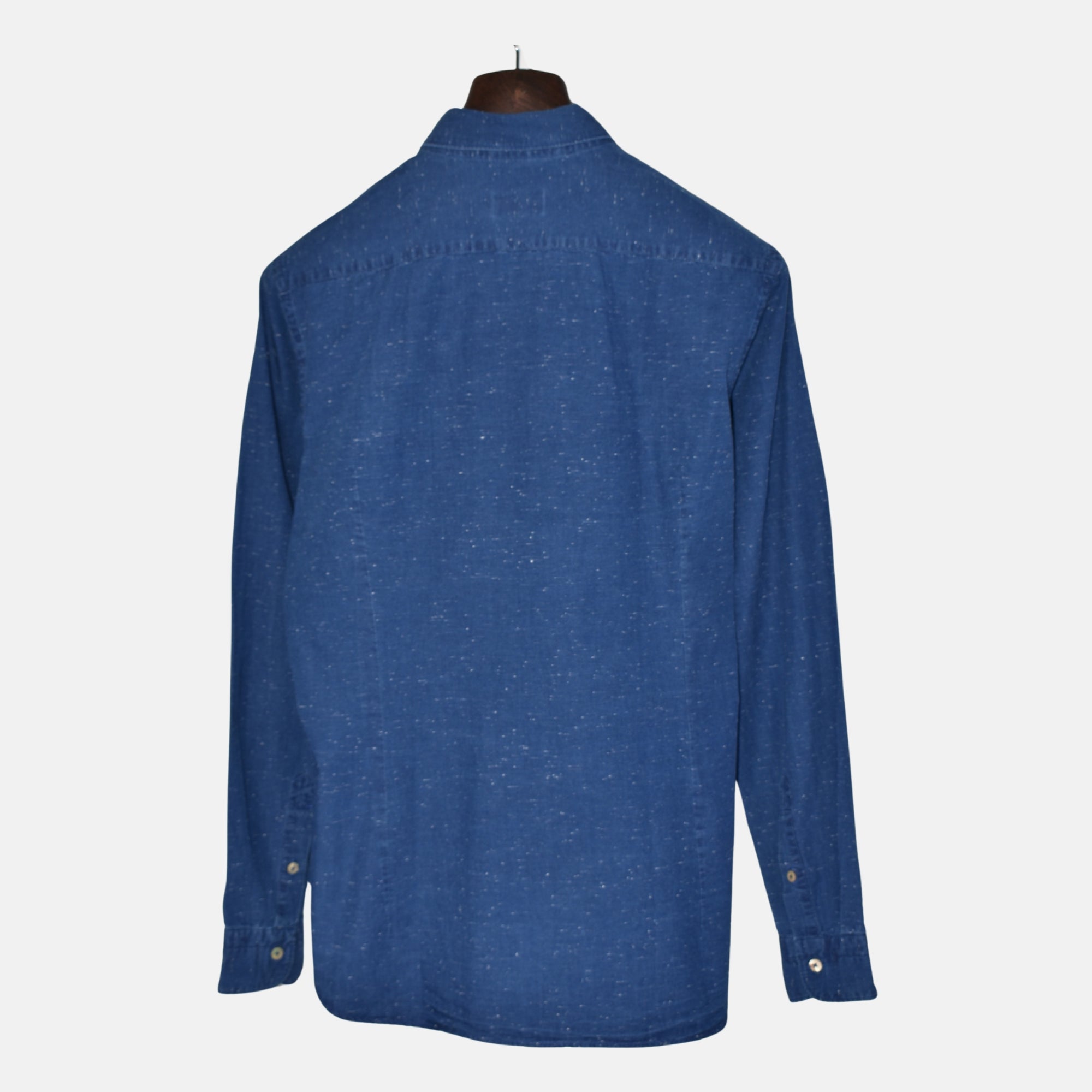 Blue Patterned Shirt made of Cotton (M)
