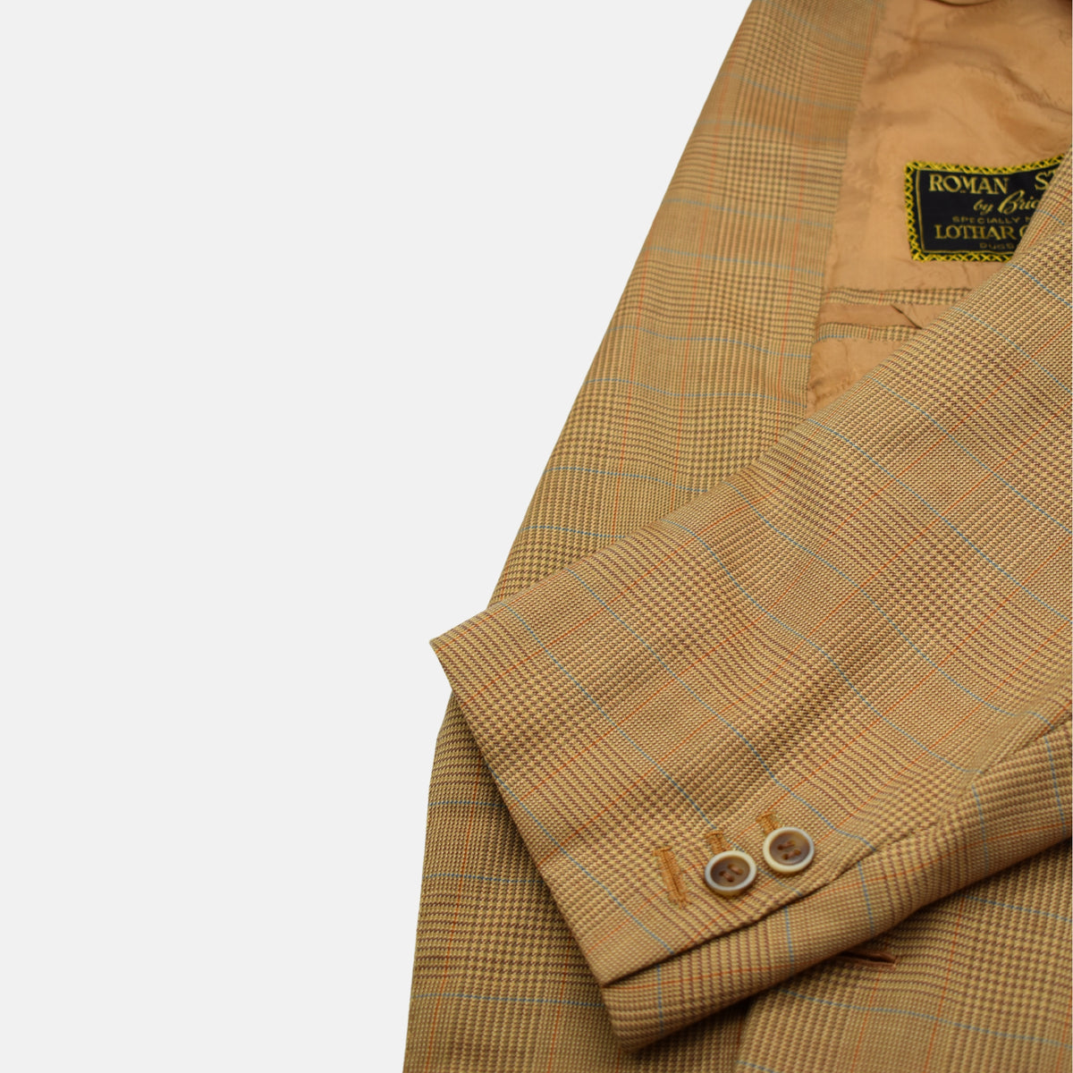 Multicoloured Checkered Blazer made of Wool/Silk (EU 50)