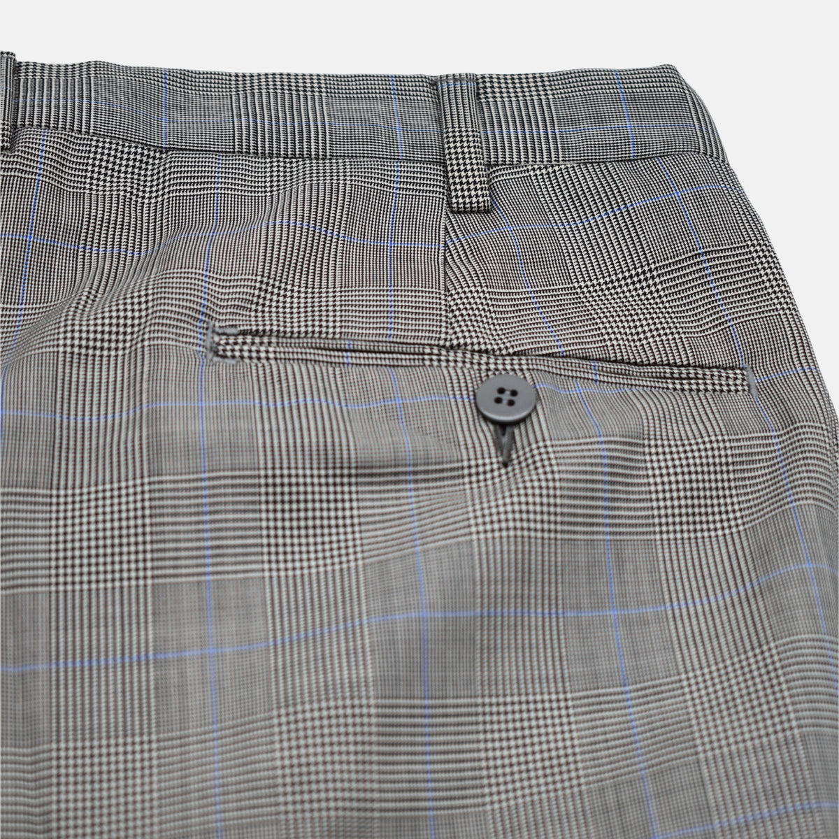 Multicoloured Double Breasted Checkered Suit made of Wool (EU 56)