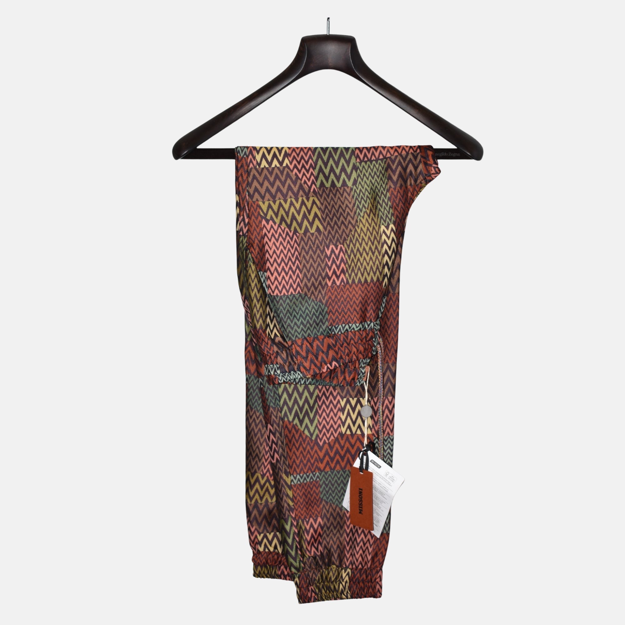 Multicoloured Patterned  Jogg Pants made of Polyester (S)