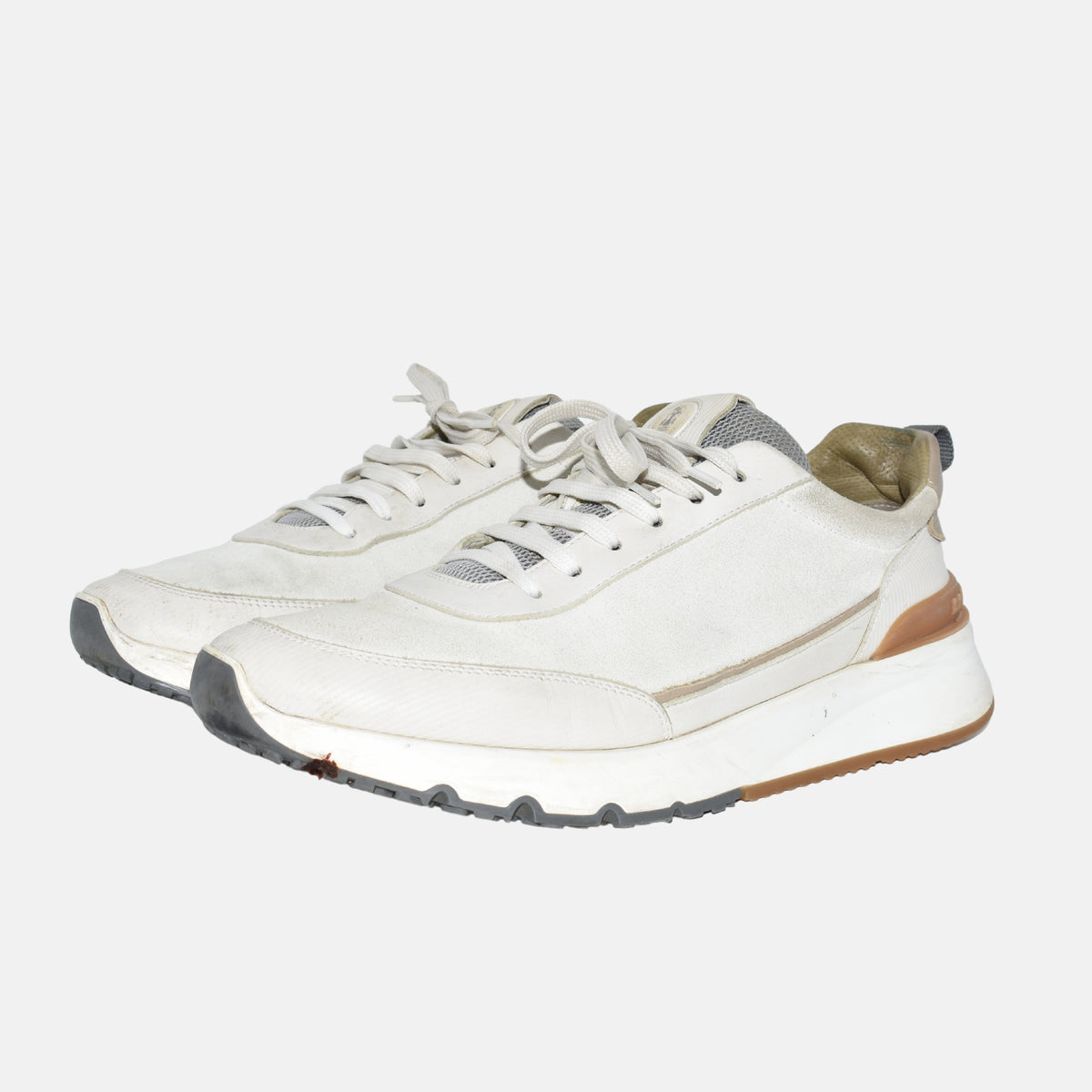 Offwhite Sneaker aus Wildleder (EU 43)