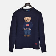 Blue/Teddy Sweater made of Wool (S)