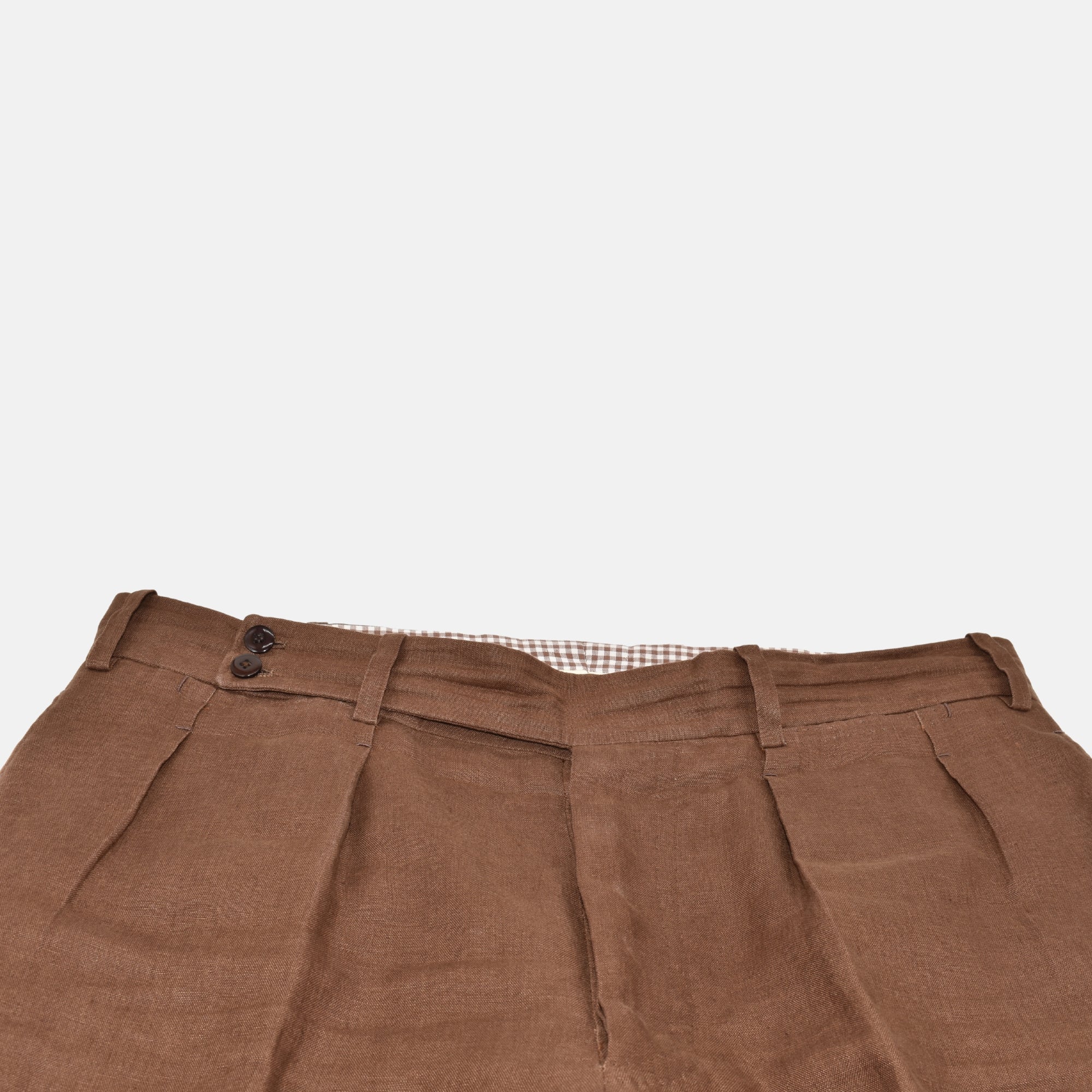 Brown Suit made of Linen (EU 52L)