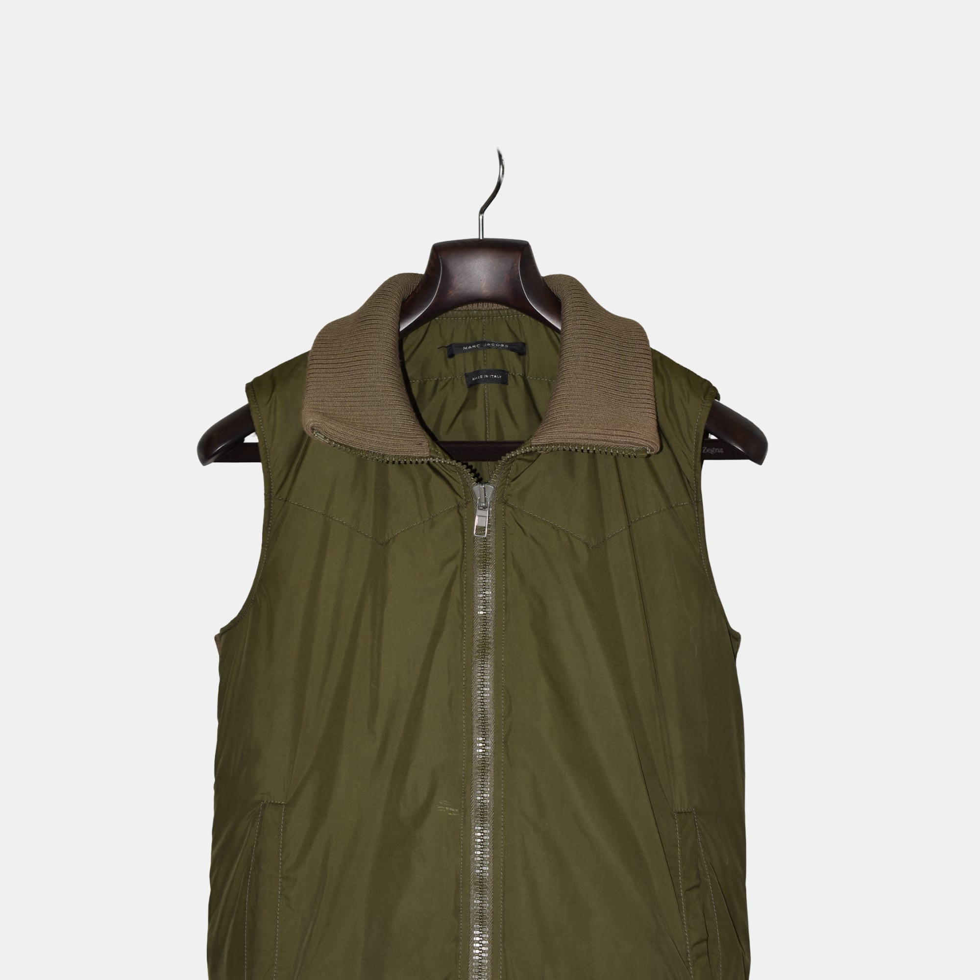 Khaki Vest made of Polyester  (EU 48)