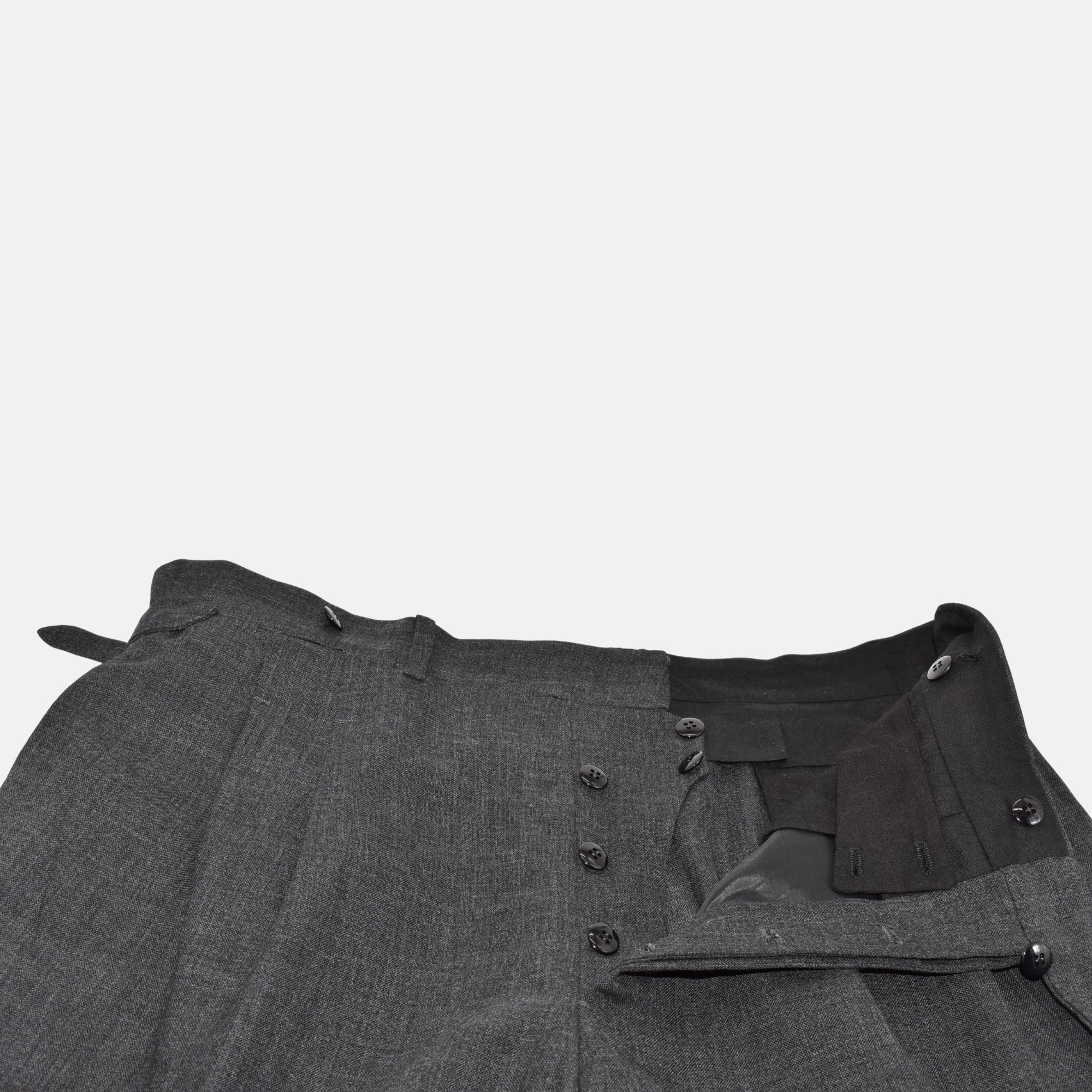 Dark Gray Trousers made of Wool (bespoke)