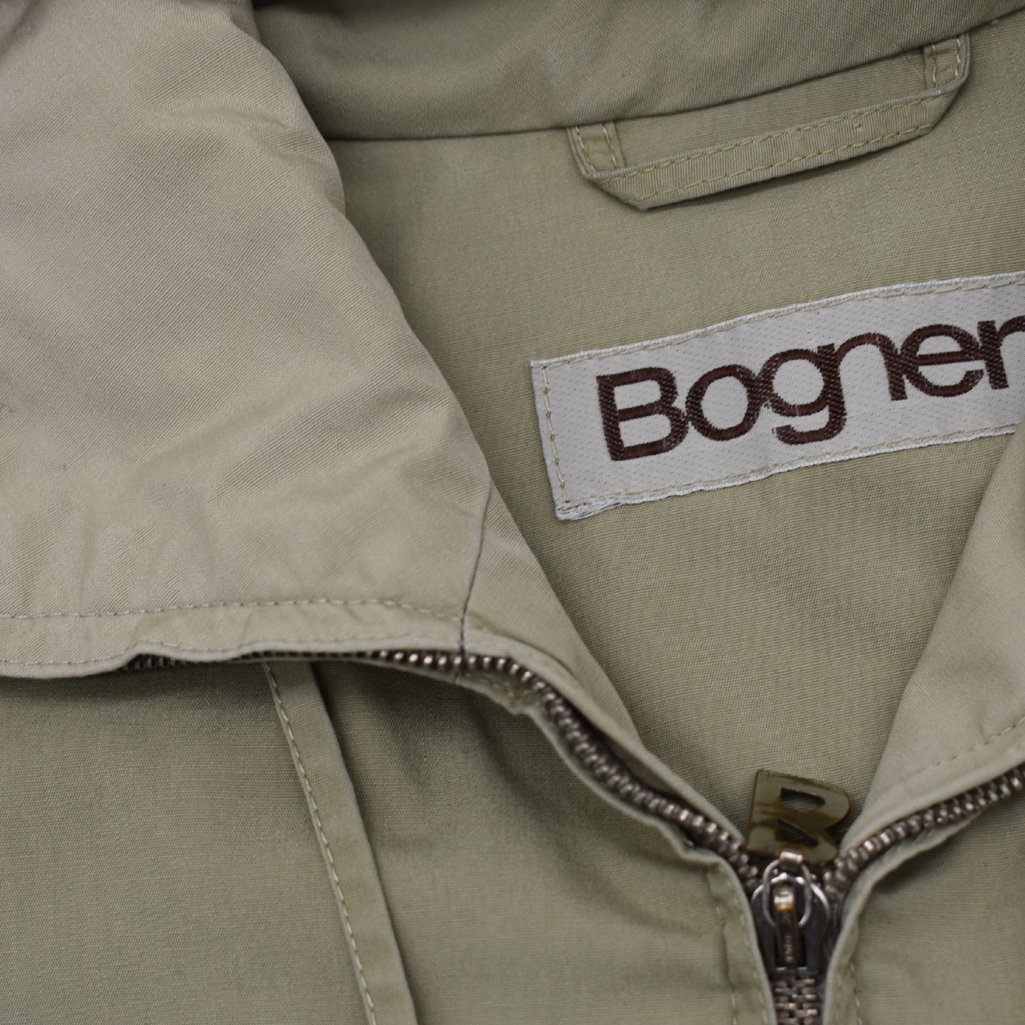 Beige Hooded Jacket made of Cotton (EU 50)