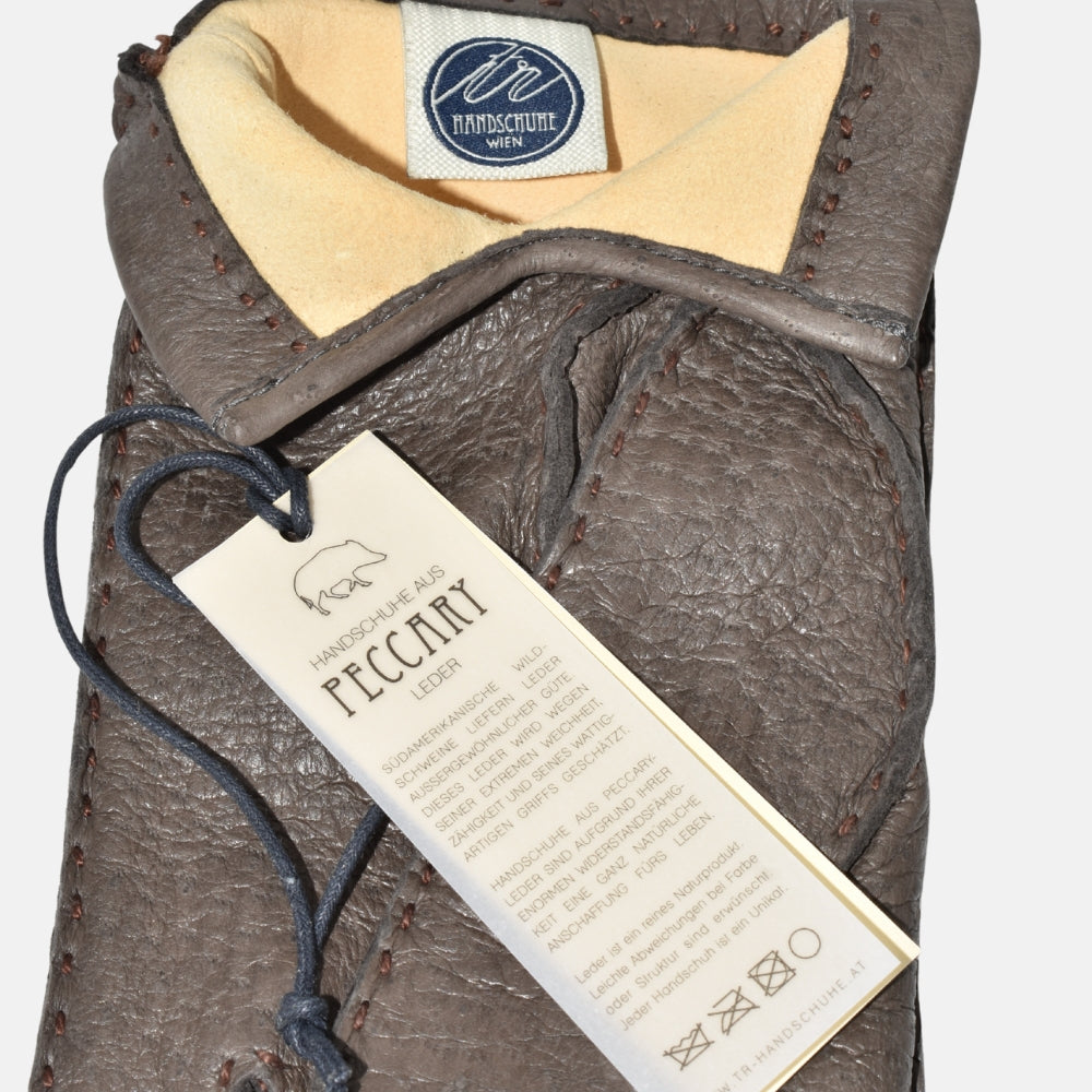 Brown Gloves made of Peccary Leather (7.5/8/8.5/9)