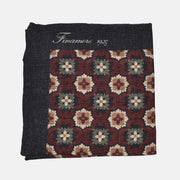 Multicoloured Floral Pocket Square made of Wool/Silk