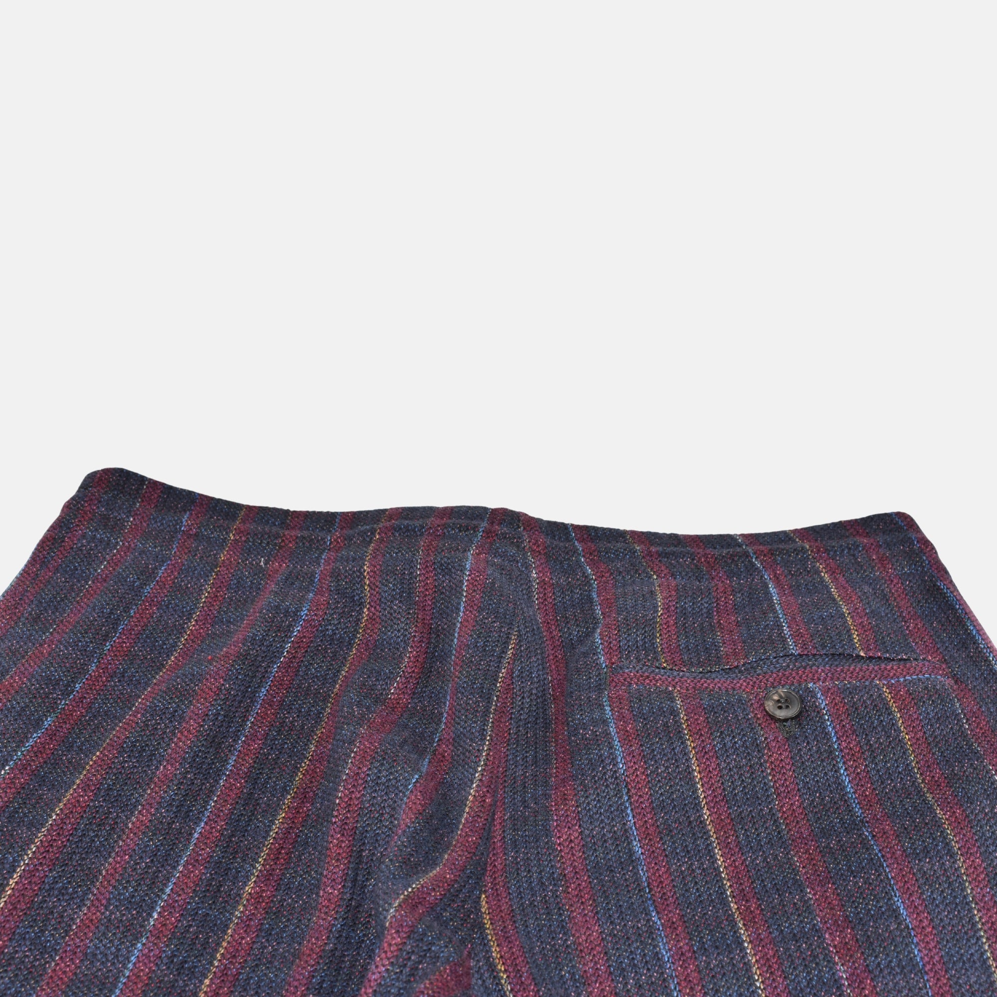 Multicoloured Striped Jogg Pants made of Wool/Cotton (EU 48)