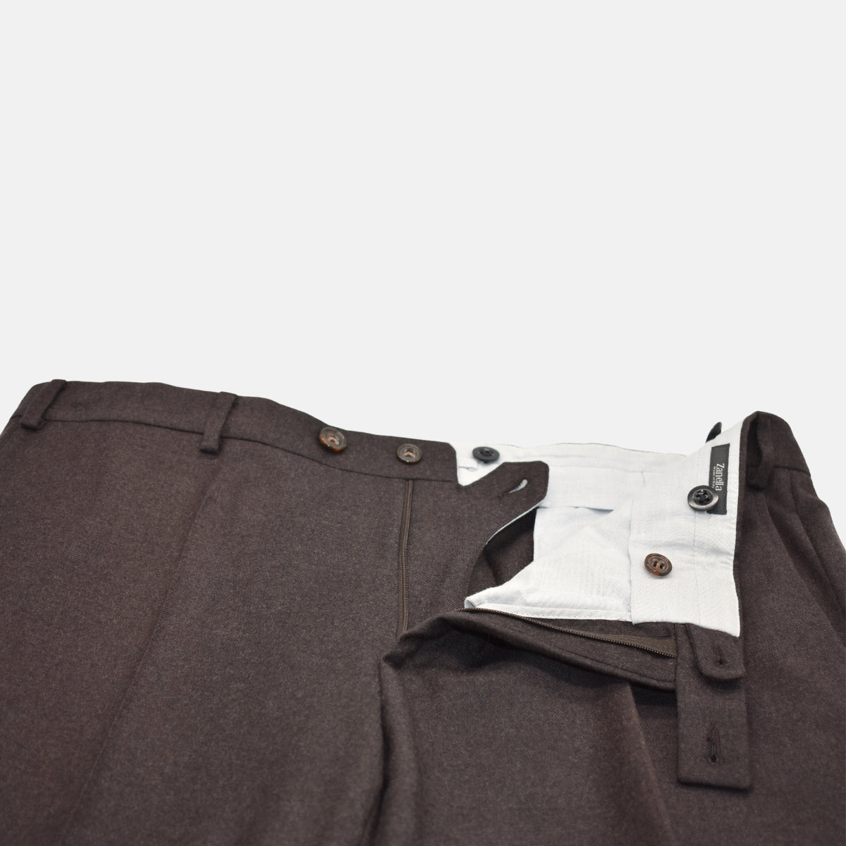 Brown Trousers made of Wool (EU 56)