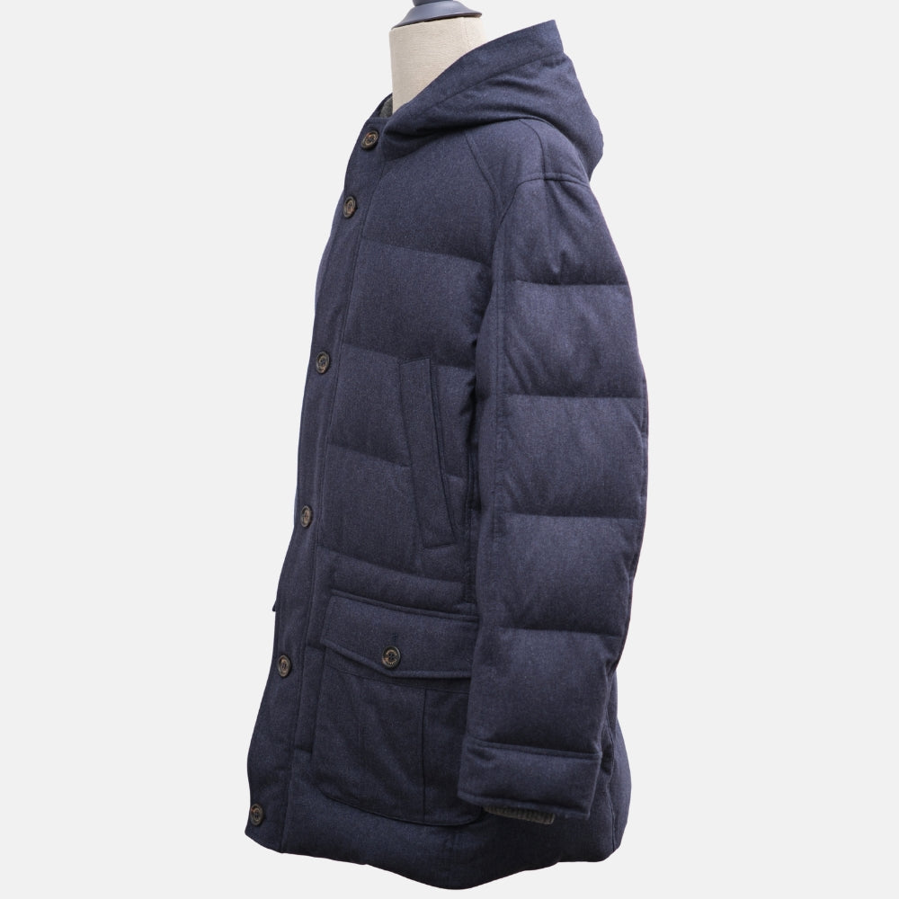 Navy Jacket made of Wool/Silk/Cashmere (XXL)