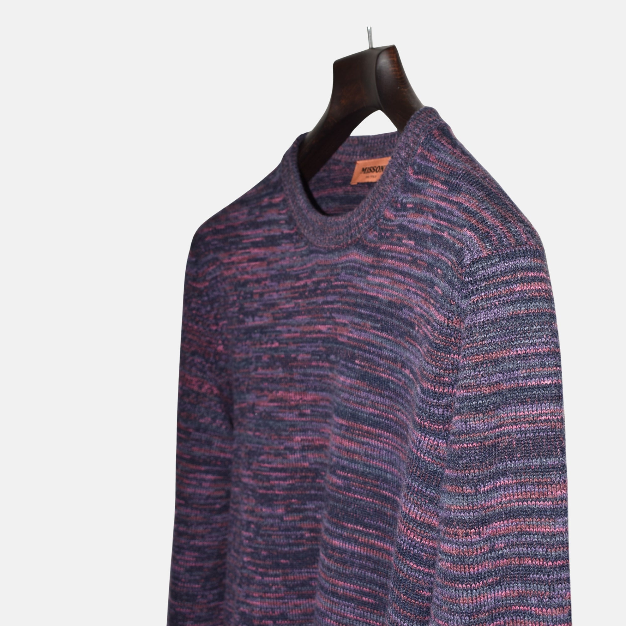 Purple-Multicoloured Sweater made of Cashmere (EU 48)