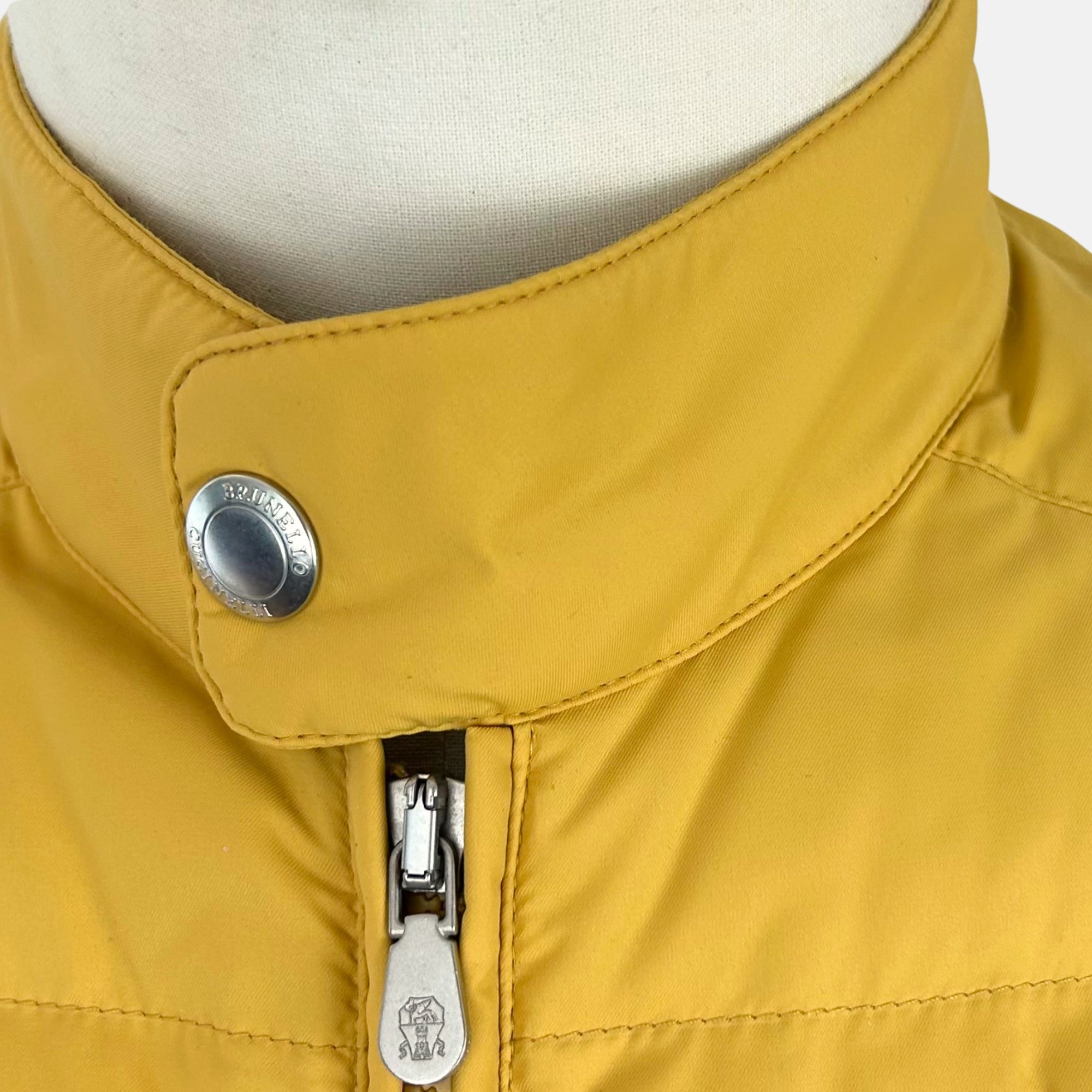Yellow Down Vest made of Nylon (M)