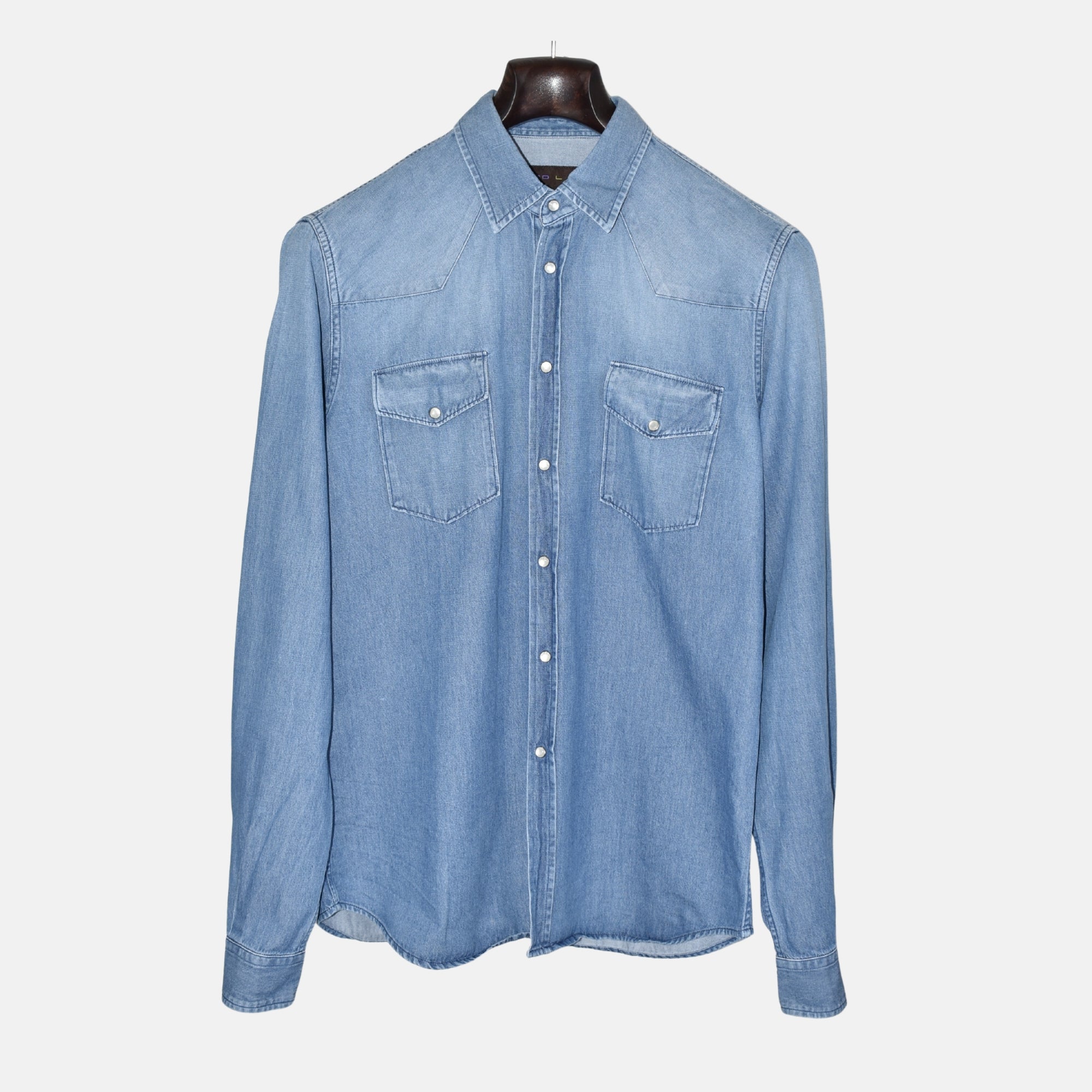Blue Denim Shirt made of Cotton (L)