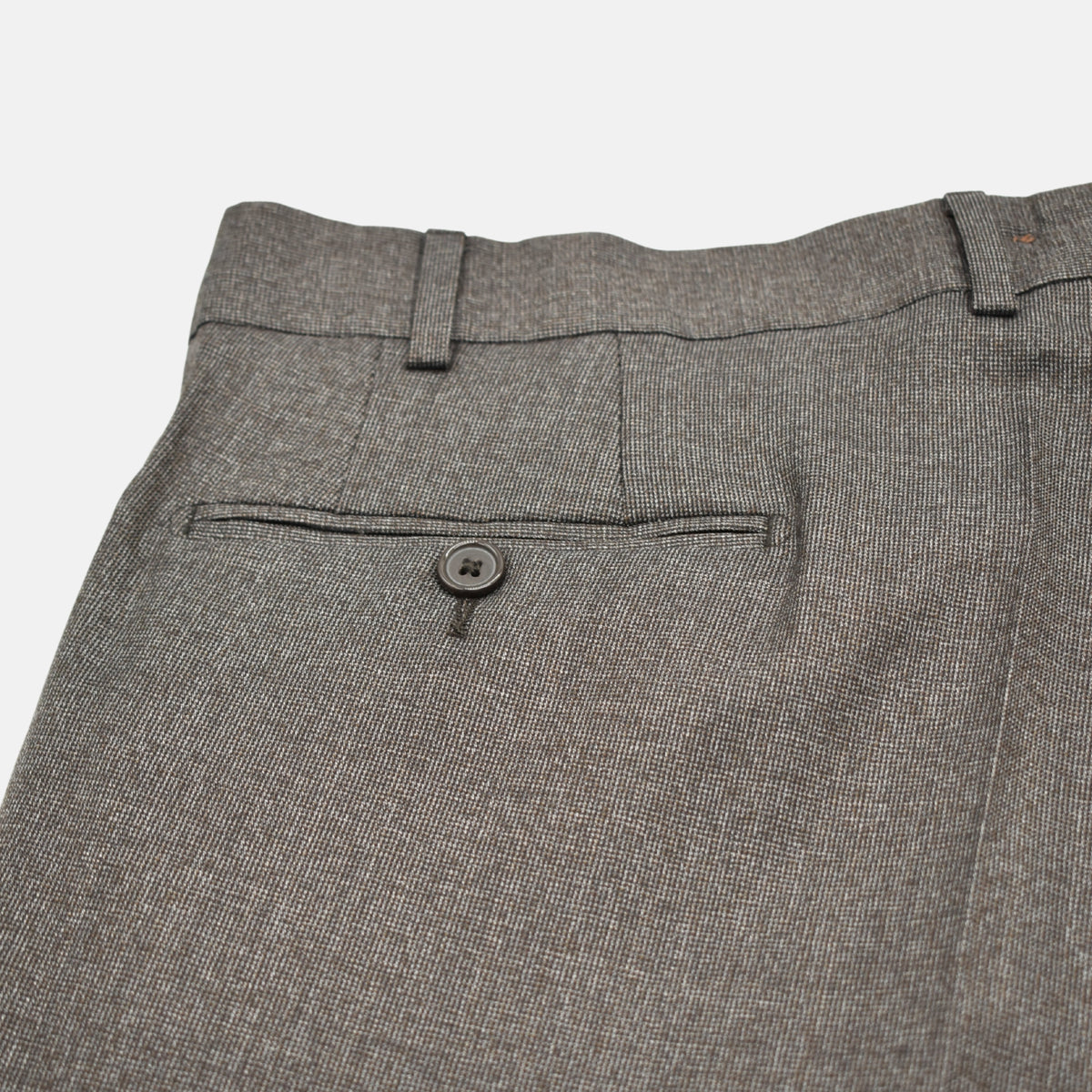 Braune karierte Hose aus Kaschmirwolle (EU 56)