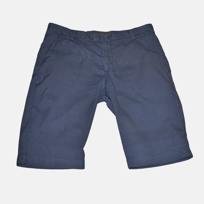 Blue Striped Shorts made of Cotton (EU 48)