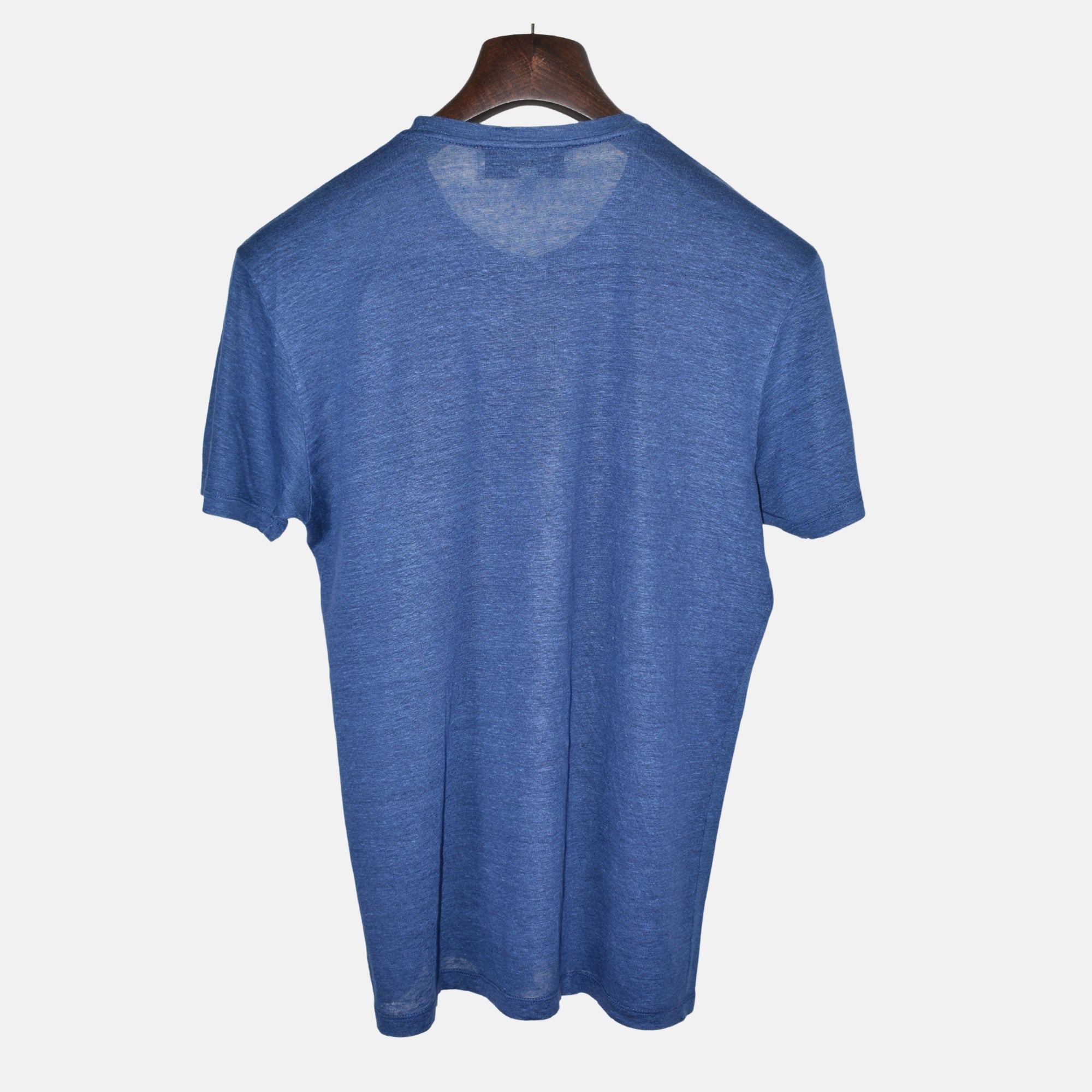 Blue T-Shirt made of Linen (M)