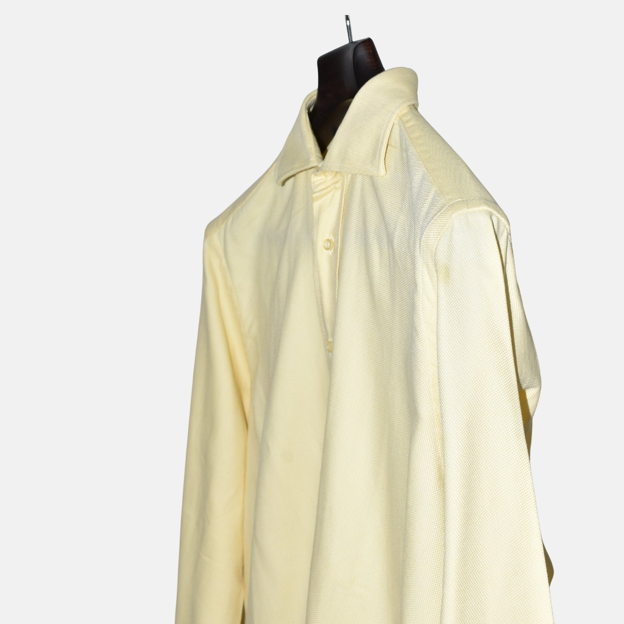 Yellow Pique Shirt made of Cotton (EU 39))