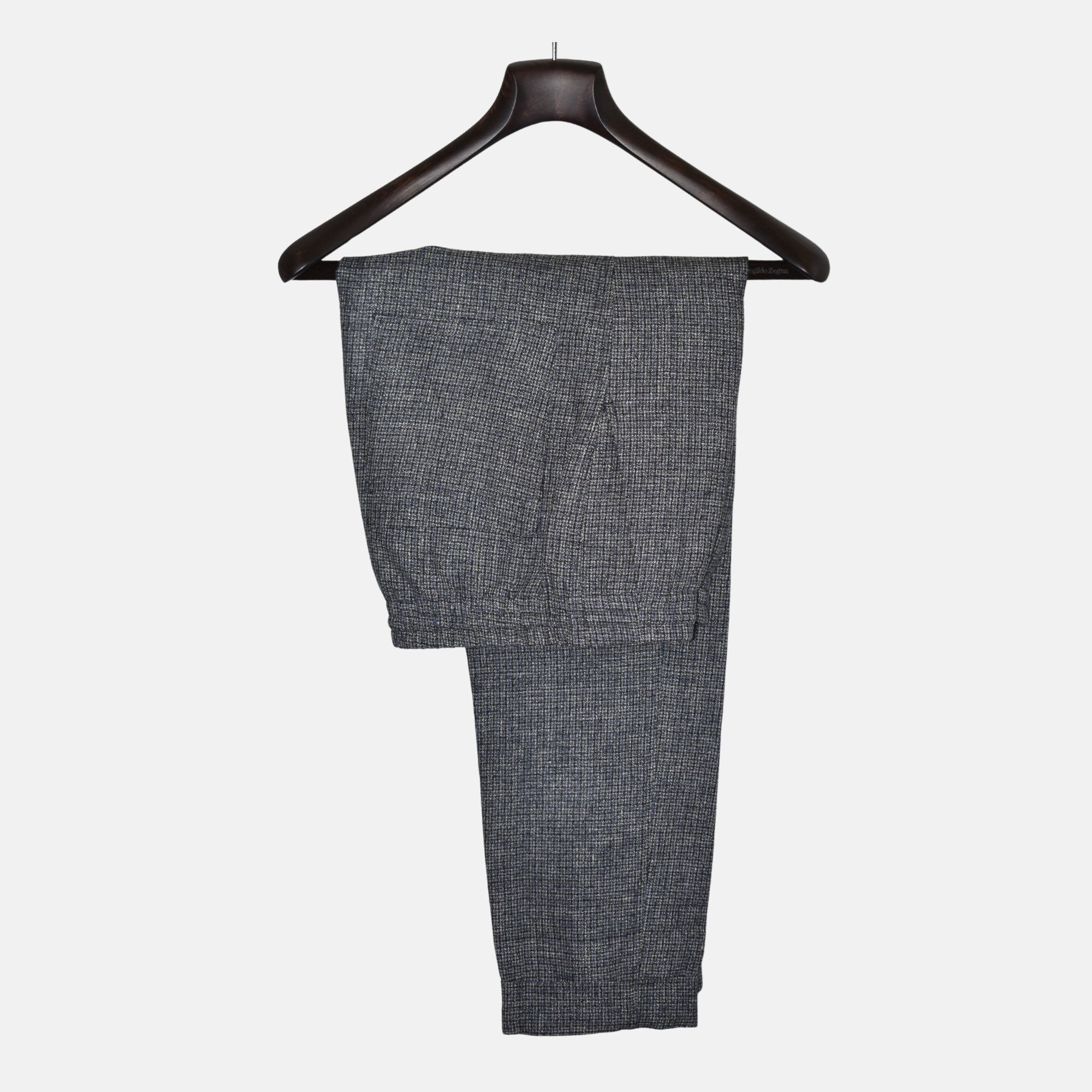Multicoloured Checkered Pants made of Linen (EU 46)