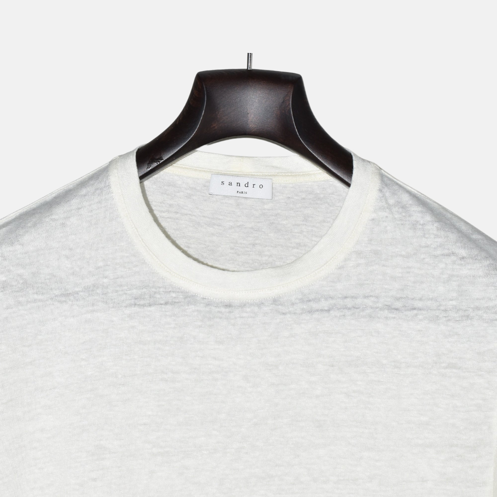 Cream T-Shirt made of Linen (L)