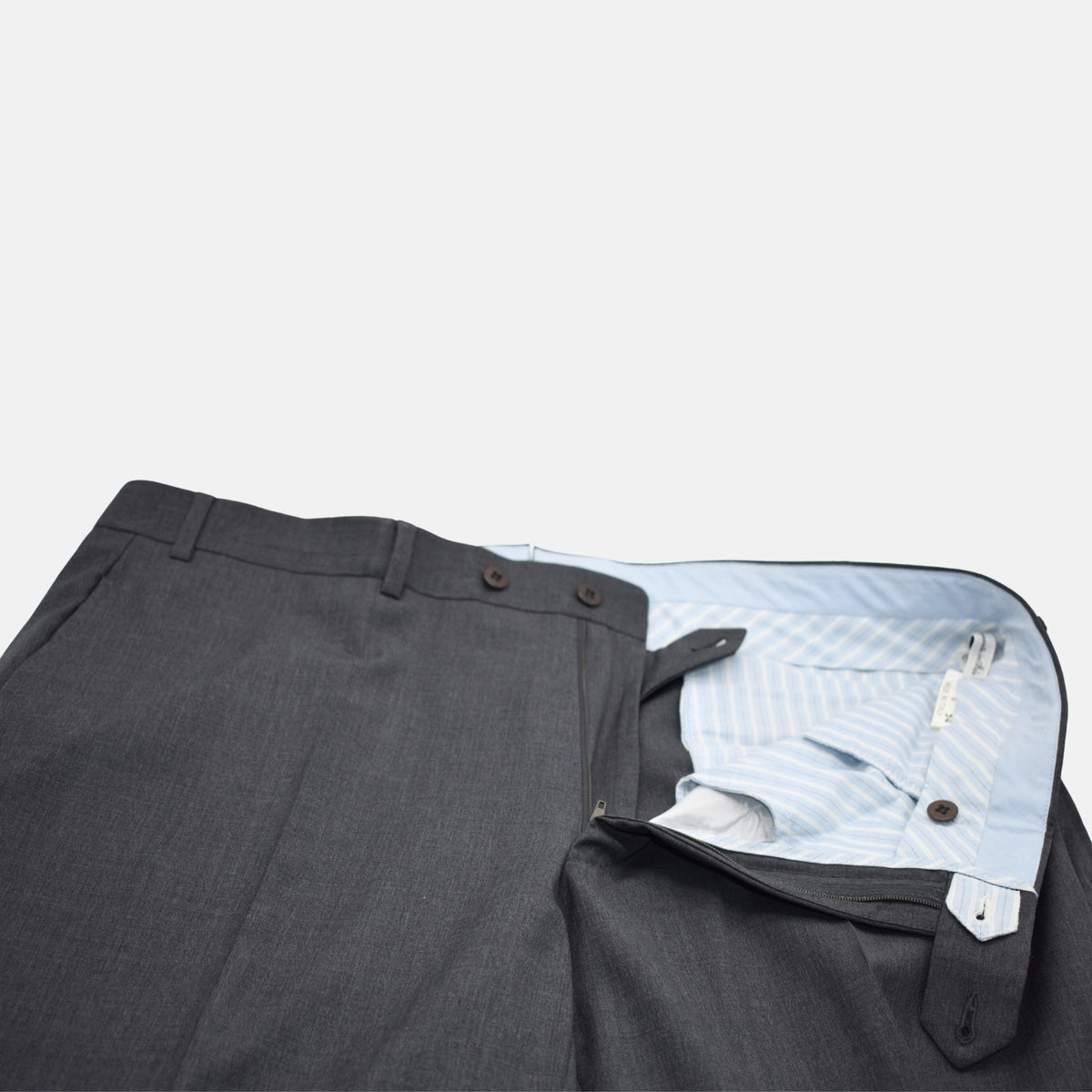 Gray Trousers made of Wool (EU 54)