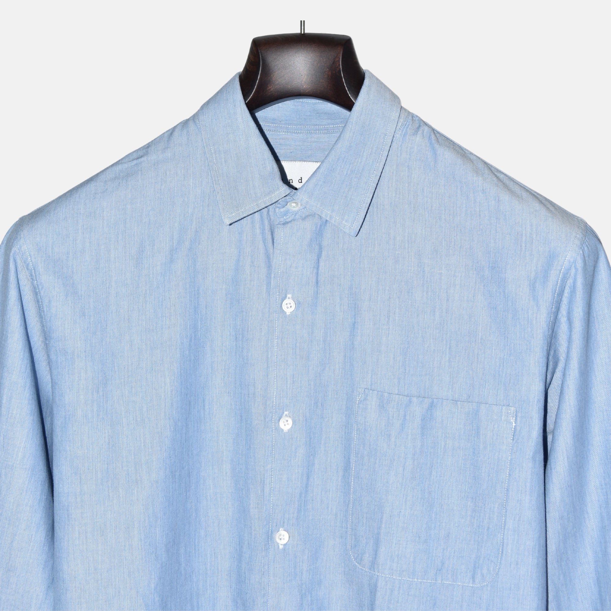 Light Blue Denim Shirt made of Cotton (L)