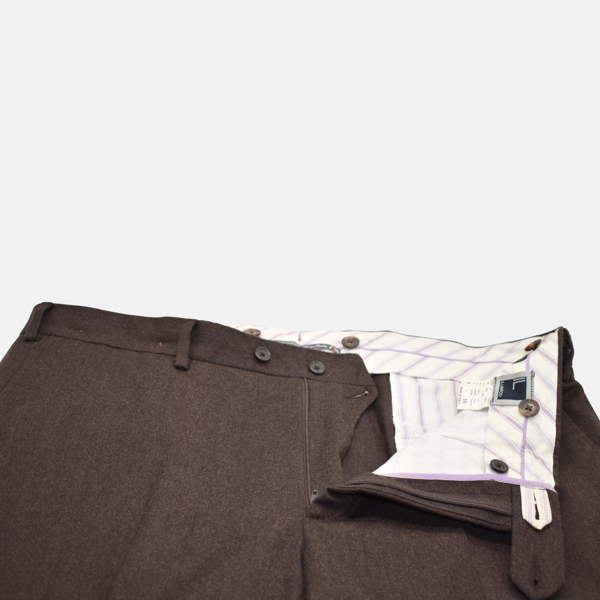 Braune Hose aus Schurwolle/Kaschmir (EU 56)