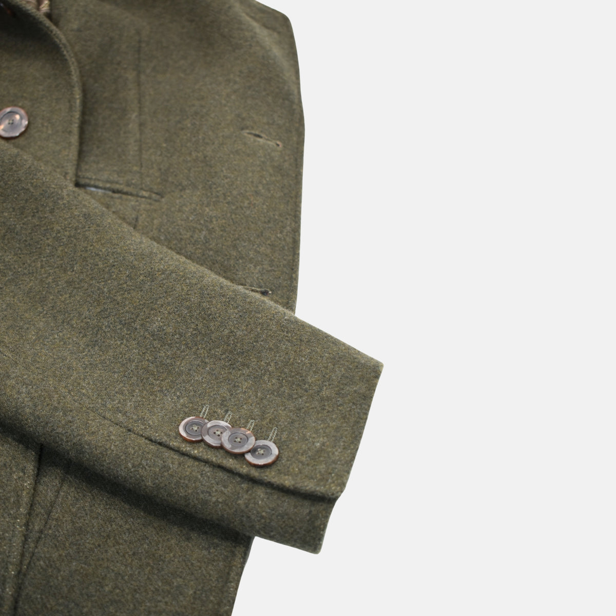 Green Coat made of Wool (EU 48)