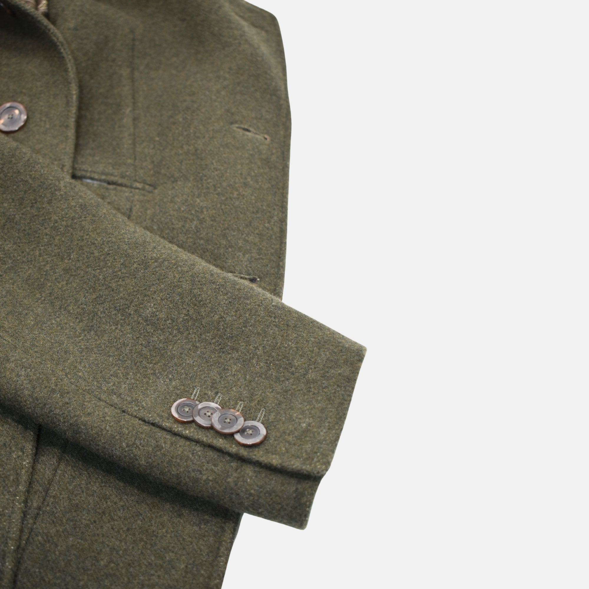 Green Coat made of Wool (EU 48)