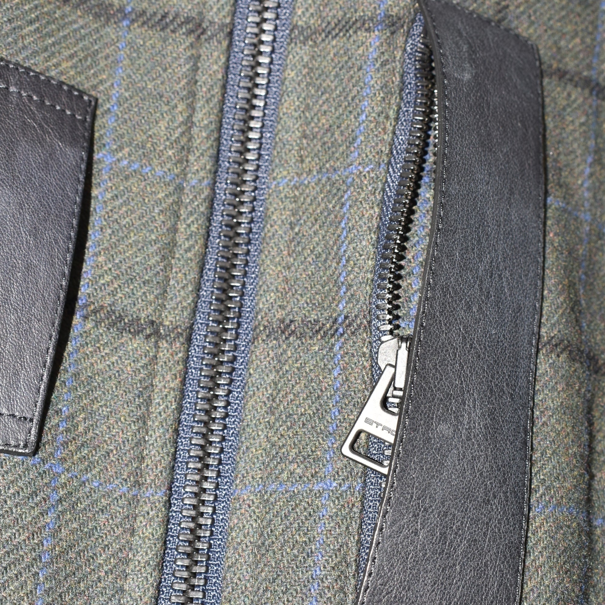 Black/Olive Checkered Bomber Jacket (M)