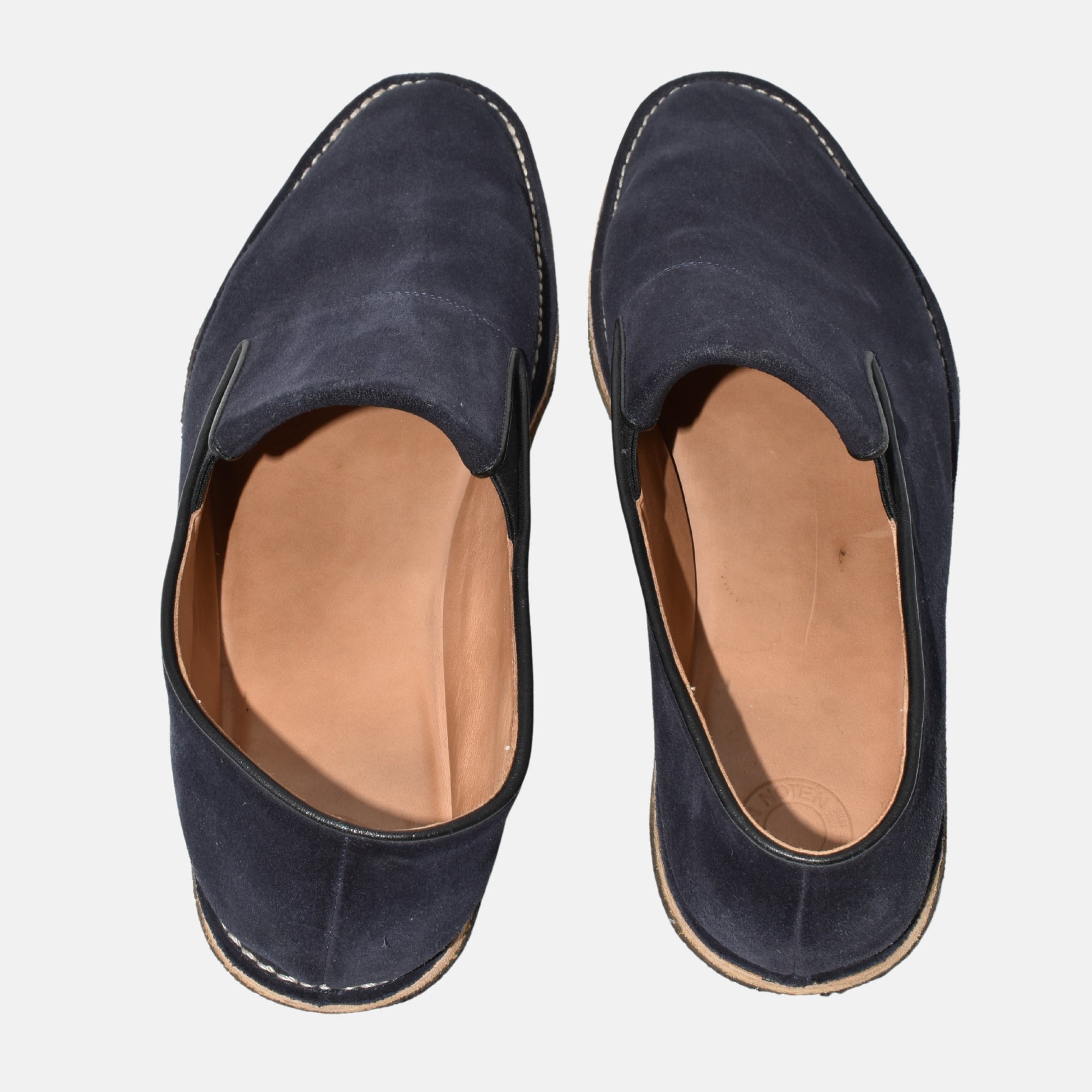 Navy Blue Slippers made of Suede (EU 43)