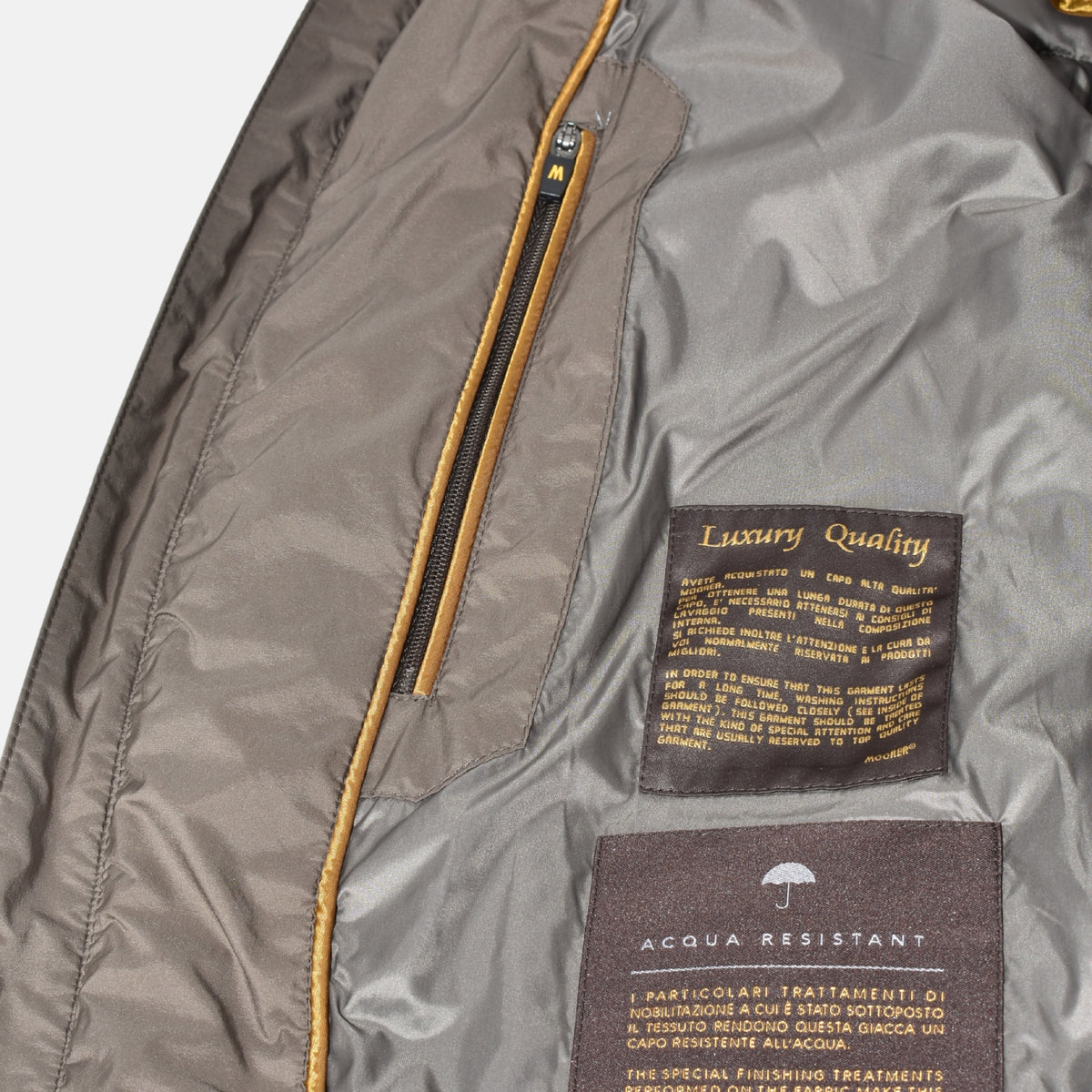 Brown Down Jacket made of Polyamide (EU 52)