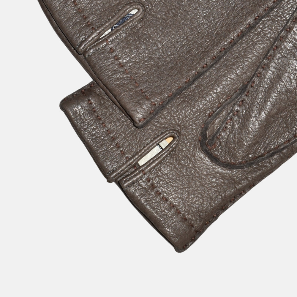 Brown Gloves made of Peccary Leather (7.5/8/8.5/9)