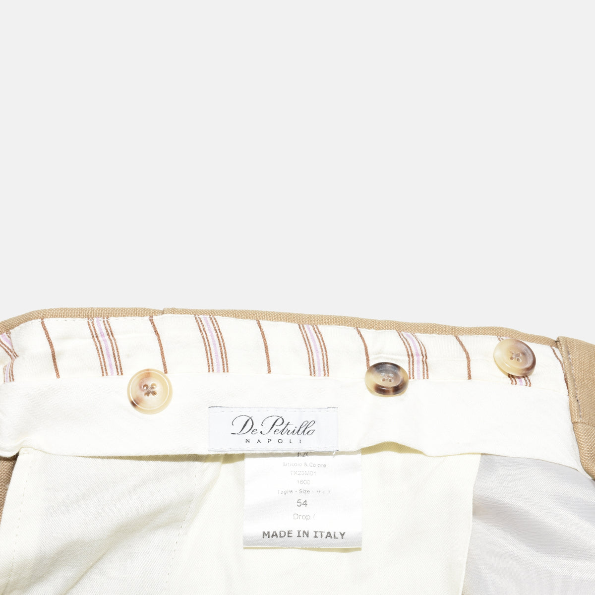 Beige Leinenhose (EU 56)