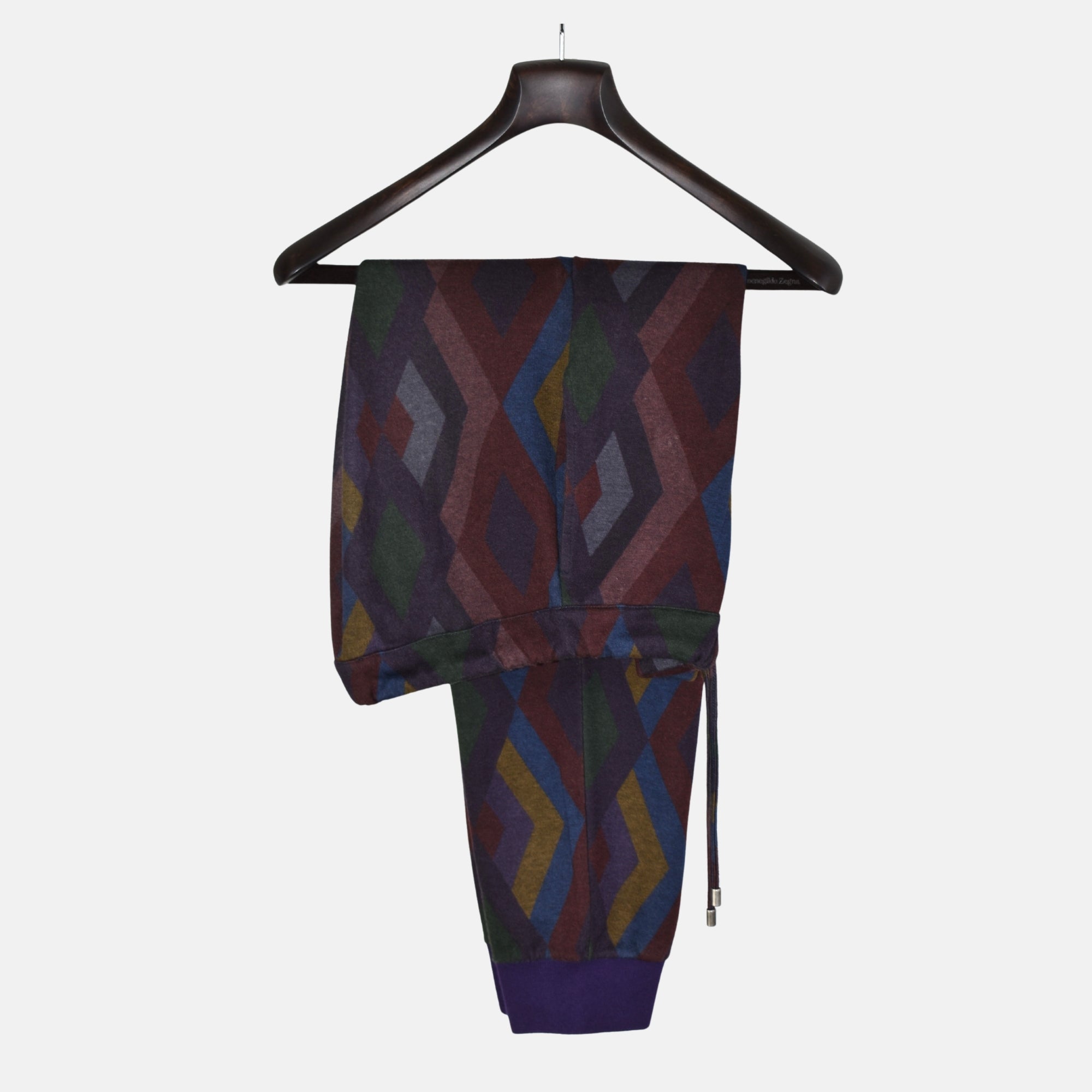 Multicoloured Patterned Jogg Pants made of Cotton/Polyamide (S)