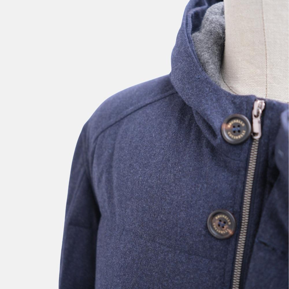 Navy Jacket made of Wool/Silk/Cashmere (XXL)