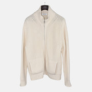 Cream Cardigan made of Cashmere (L)